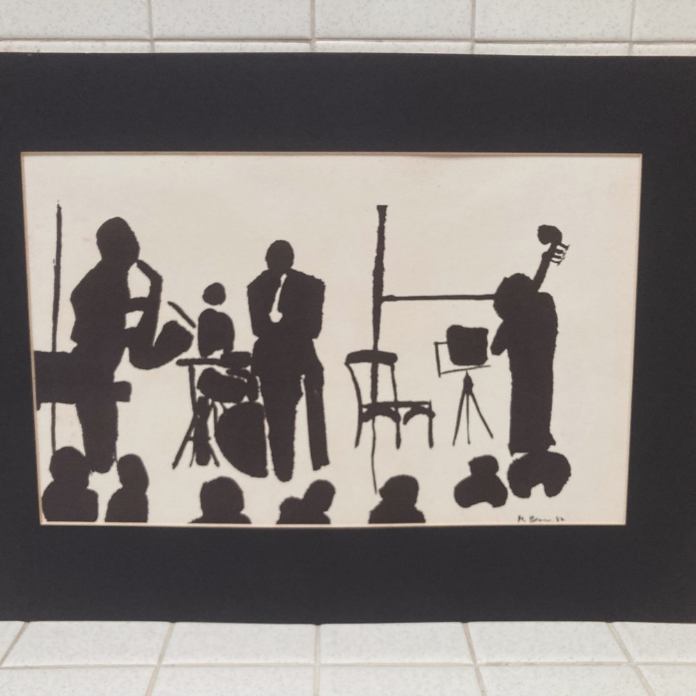 Black and white art print